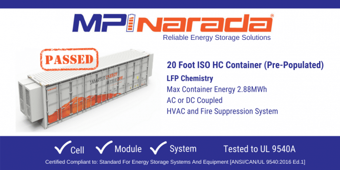 Graphic Showing MPINarada's 20 Foot ISO HC Container