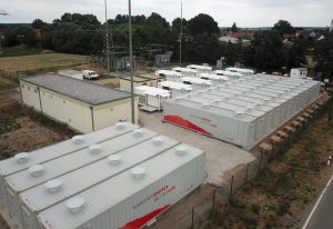 Arial Photo of 20 Foot BESS Containers