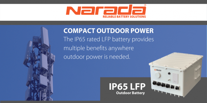 Compact Outdoor Power:  The IP65 rated LFP battery provides multiple benefits anywhere outdoor power is needed.